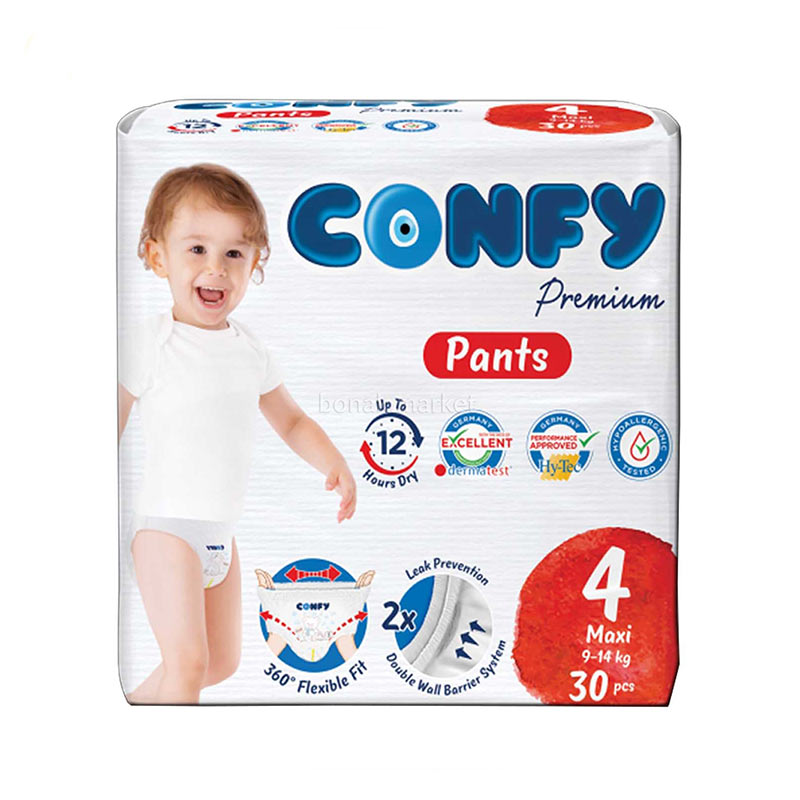 پوشک شورتی کانفی سایز 4 بسته 30 عددی
