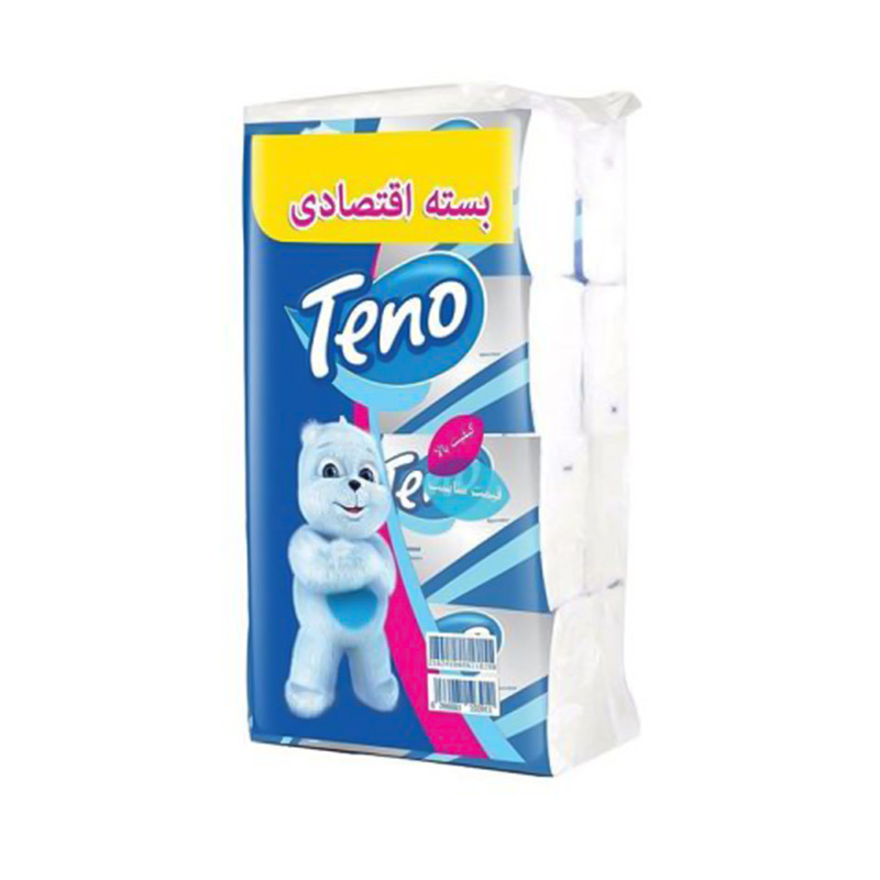 دستمال کاغذی 2 لایه اقتصادی تنو بسته 8 عددی