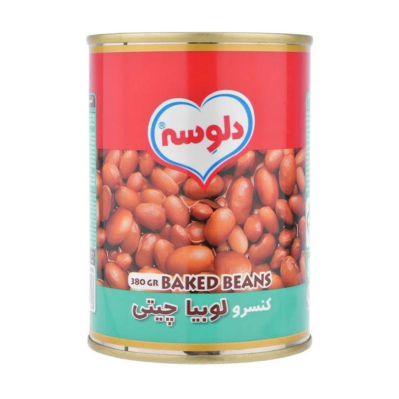 کنسرو لوبیا چیتی دلوسه 380 گرم