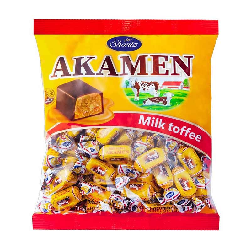 تافی شیری با روکش کاکائو آکامن شونیز 1 کیلوگرم