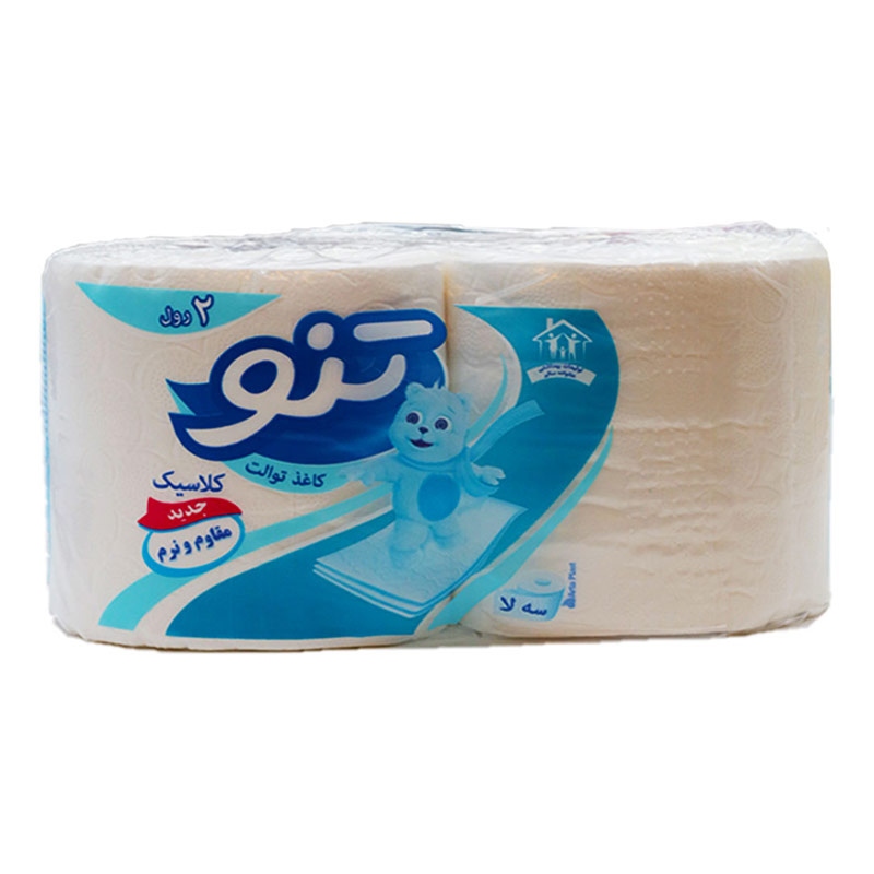 دستمال توالت تنو 3 لایه بسته 2 عددی
