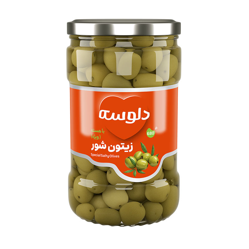 زیتون شور ویژه دلوسه 680 گرم