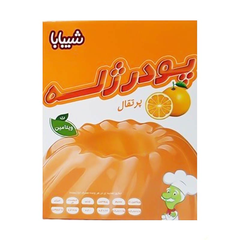 پودر ژله پرتقال شیبابا 100 گرم
