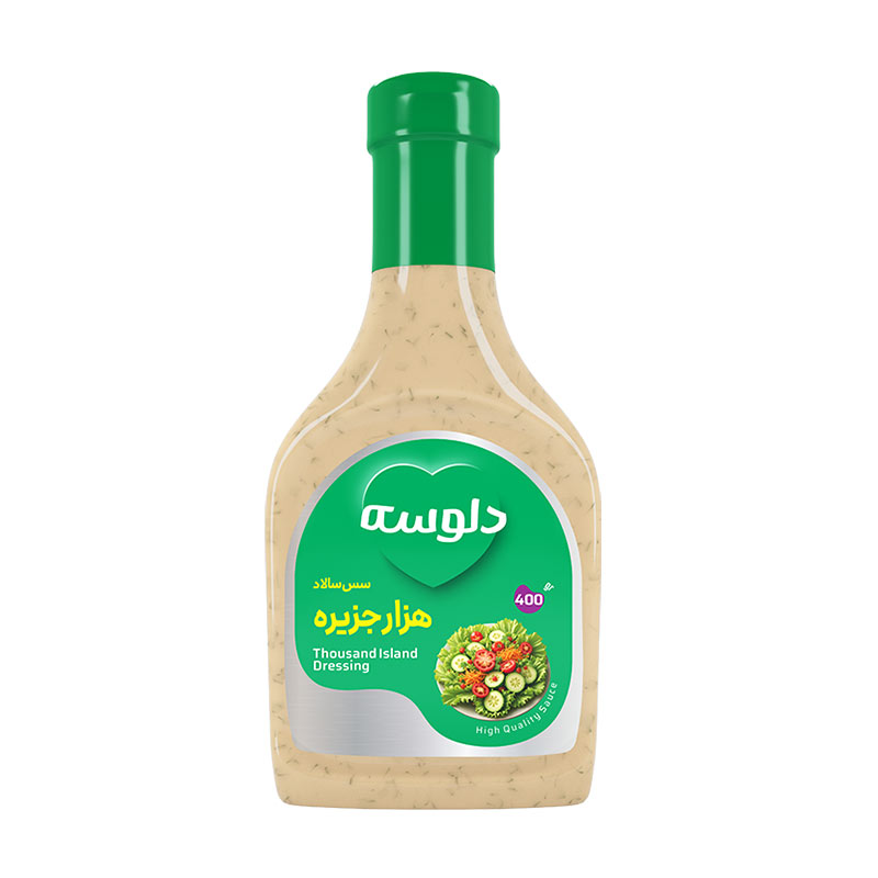 دو قاشق غذاخوری سس سالاد هزار جزیره (30 گرم): انرژی: 151.26 کیلوکالری قند: 1.34 گرم چربی: 15.24 گرم نمک: 0.76 اسیدهای چرب ترانس: 0.03 گرم